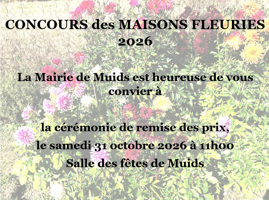 Invit pp CONCOURS des MAISONS FLEURIES